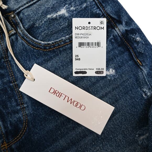 Driftwood Womens 25 Jordie Button Fly Mom Jeans NEW - Picture 9 of 13